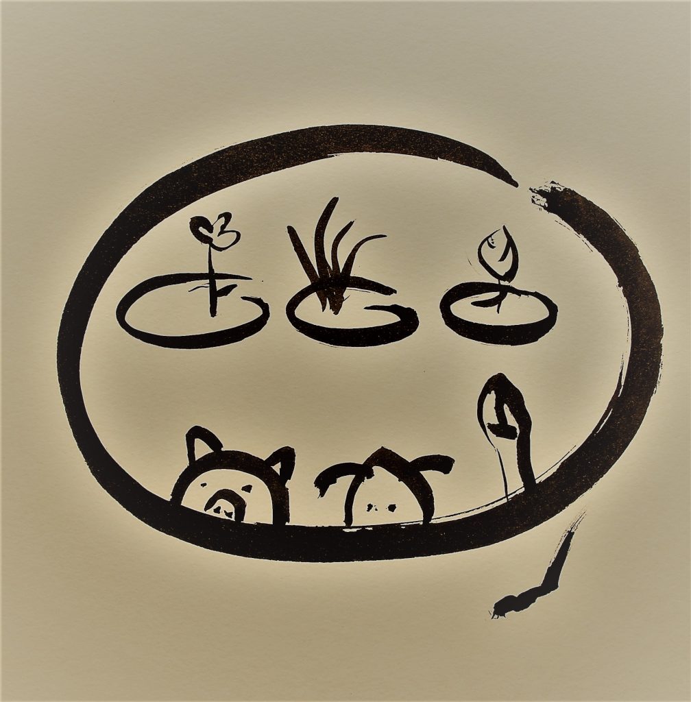 ภาพวาดโดย หมอนไม้ (มนสิกุล) 
