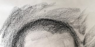 พระครูสมุห์สุพัฒน์ อนาลโย (พระอาจารย์จ๊อดส์ ) ภาพวาดสีชอล์ก โดย มนสิกุล