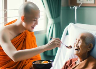 กราบขอบพระคุณ ภาพจากเพจสันติภาวัน