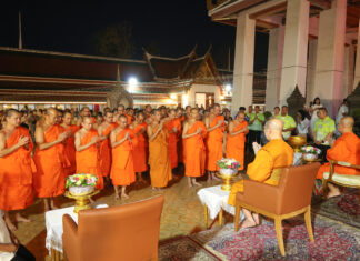 สรงน้ำพระ รับพรดี ปีใหม่ไทย สดชื่นแจ่มใส ณ วัดสระเกศ ๑๕ เมษายน พุทธศักราช ๒๕๖๙